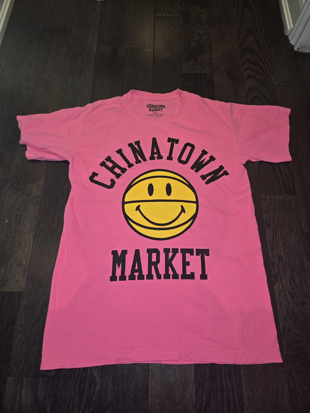 Chinatown Market Shirt Mens SMALL Graphic Logo Smiley Face  Streetwear Skater